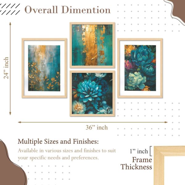 SET OF 4 DIGITAL WALL PAINTING - Image 3