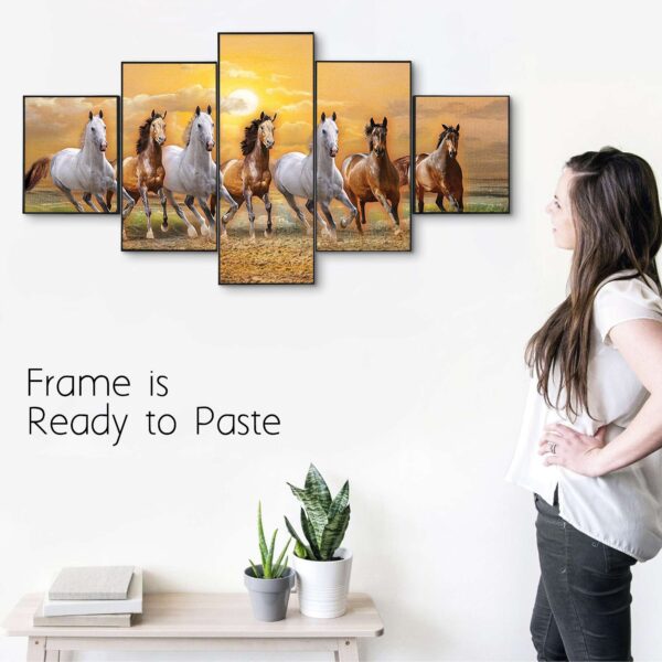 Set Of Five Framed Digital Wall Painting - Image 3