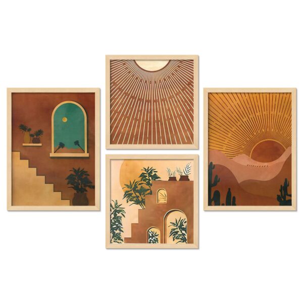 SET OF 4 DIGITAL WALL PAINTING - Image 4