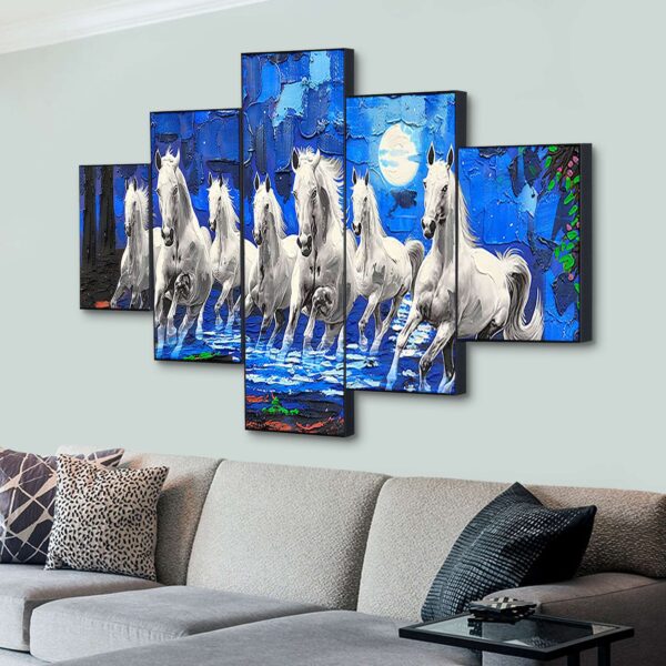 Set Of Five Framed Digital Wall Painting