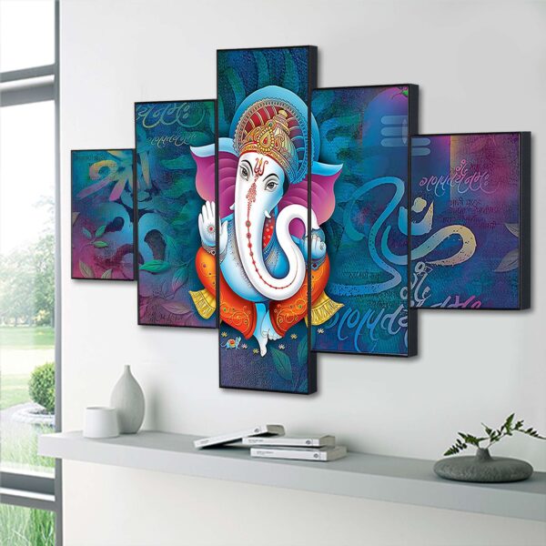 Set Of Five Framed Digital Wall Painting - Image 3