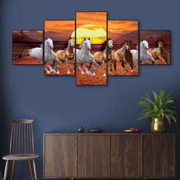 Set Of Five Framed Digital Wall Painting - Image 3