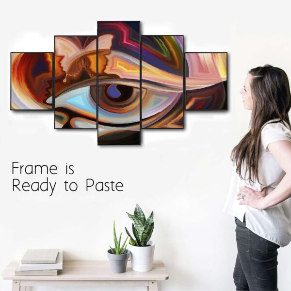 Set Of Five Framed Digital Wall Painting - Image 2