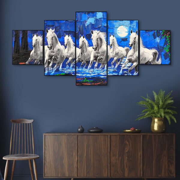 Set Of Five Framed Digital Wall Painting - Image 3