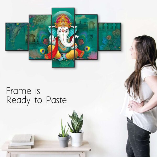 Set Of Five Framed Digital Wall Painting - Image 2