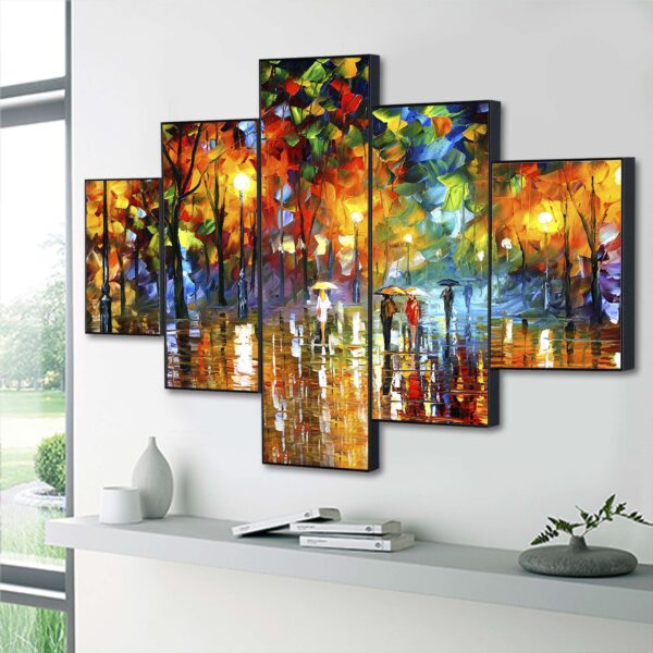 Set Of Five Framed Digital Wall Painting - Image 3