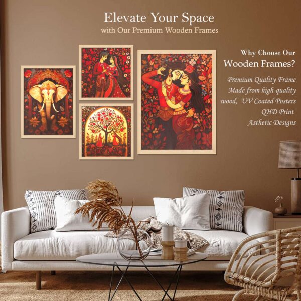 SET OF 4 DIGITAL WALL PAINTING - Image 2