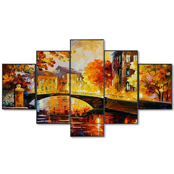 Set Of Five Framed Digital Wall Painting - Image 3