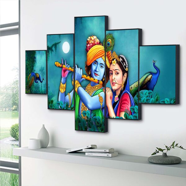 Set Of Five Framed Digital Wall Painting - Image 2