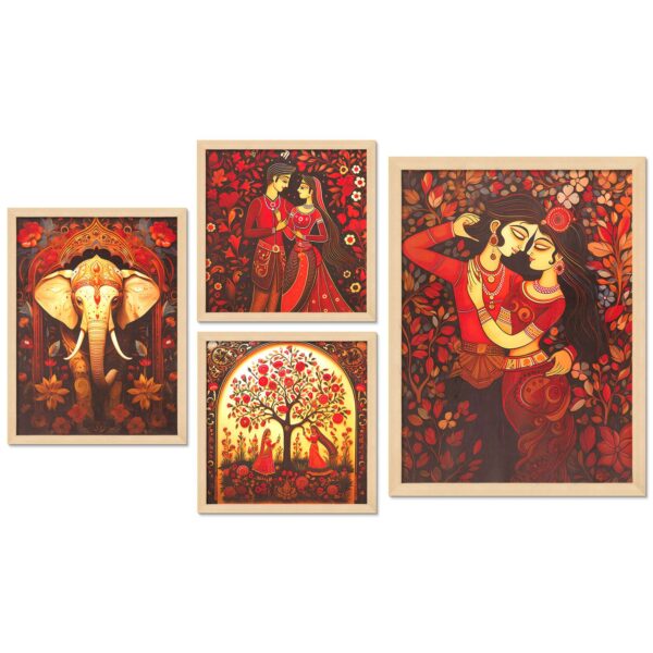 SET OF 4 DIGITAL WALL PAINTING - Image 4