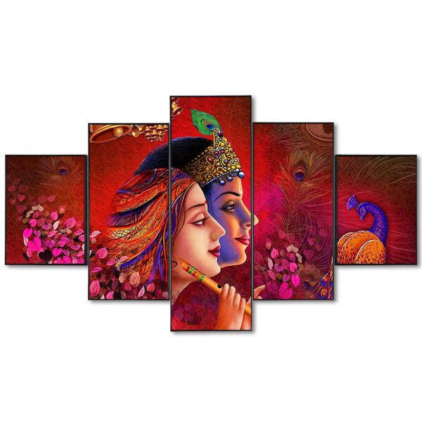 Set Of Five Framed Digital Wall Painting - Image 3