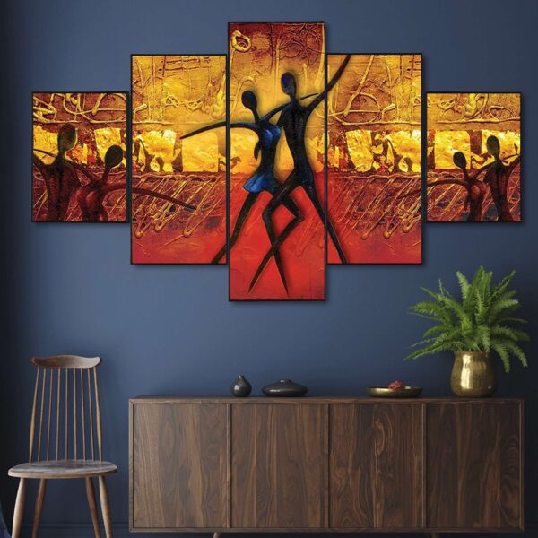 Set Of Five Framed Digital Wall Painting