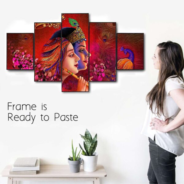 Set Of Five Framed Digital Wall Painting - Image 2