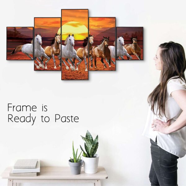 Set Of Five Framed Digital Wall Painting - Image 2